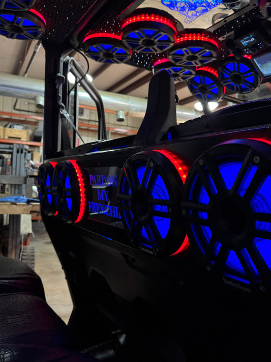 DEFENDER BACK OF FRONT SEAT AUDIO PANEL