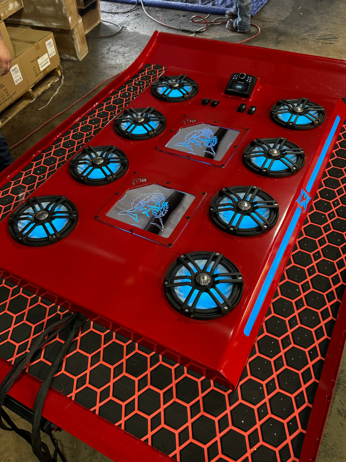 Can-Am X3 crew custom audio roof by ES Mobile Audio