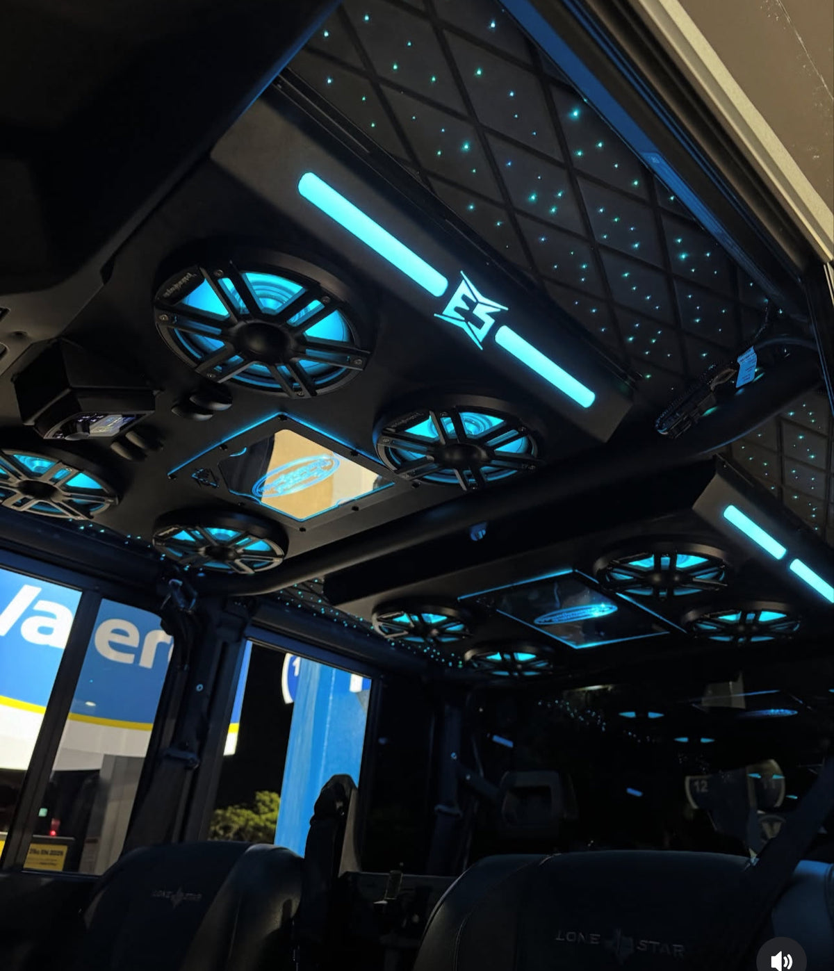 Can-Am Defender custom audio roof by ES Mobile Audio