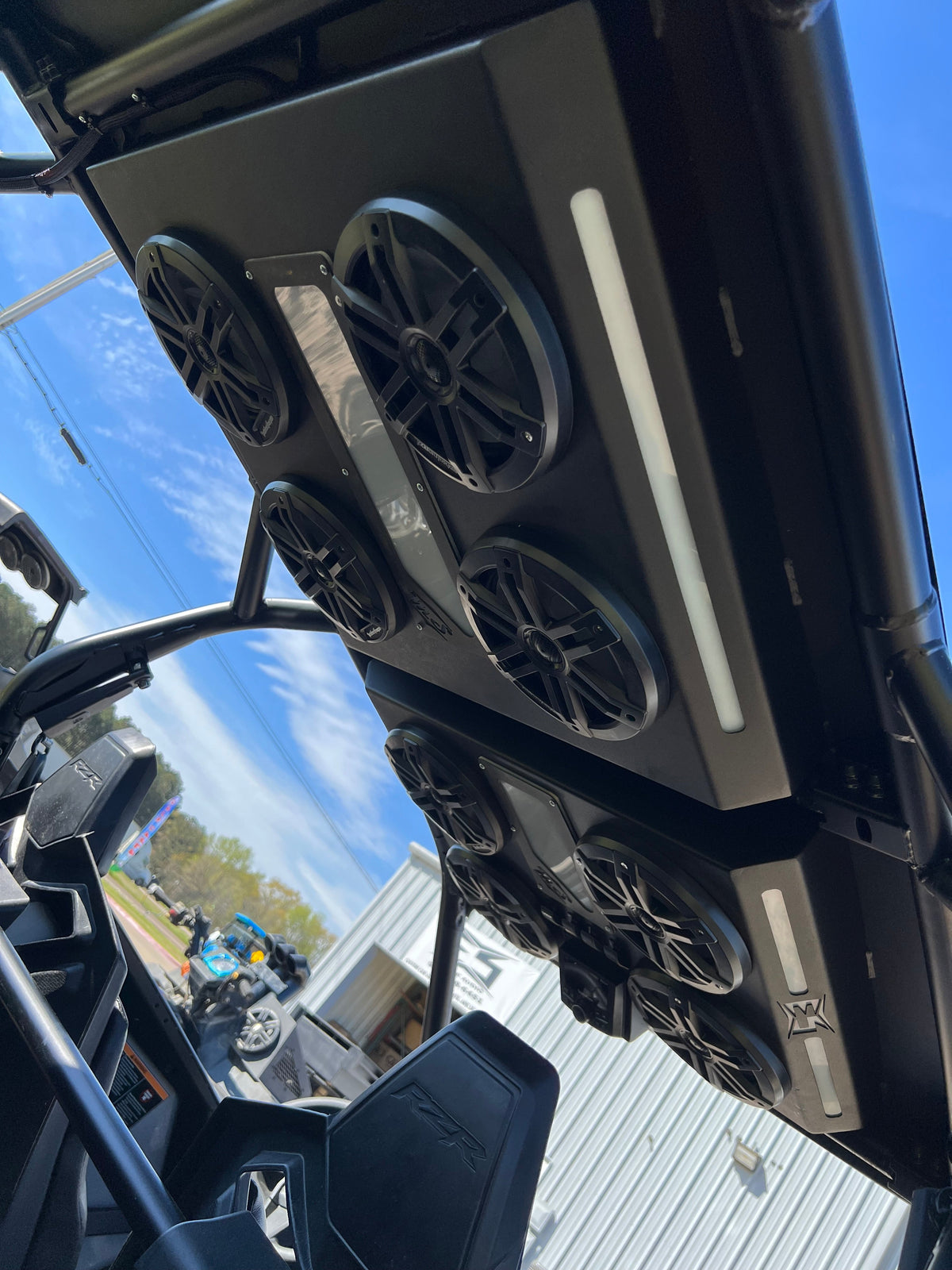 Polaris RZR Pro custom audio roof by ES Mobile Audio