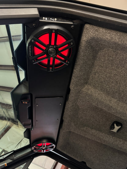 Can-Am Defender HD11 Header Panel | Radio & Speaker Mount | ES Mobile Audio