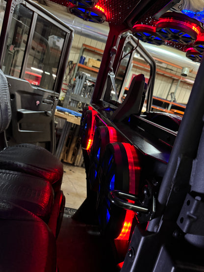 DEFENDER BACK OF FRONT SEAT AUDIO PANEL